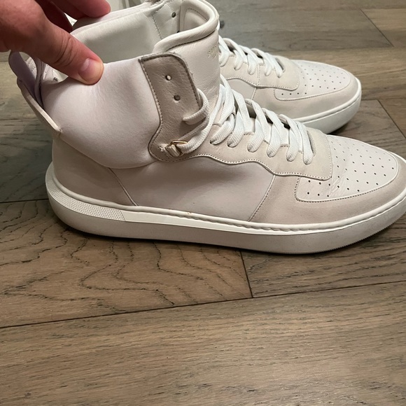 White high tops Buscemi size 44 worn twice - Picture 2 of 5